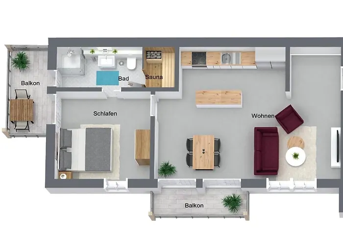 Апартаменты Ostseehaus Ostseehaus 1 Цингст